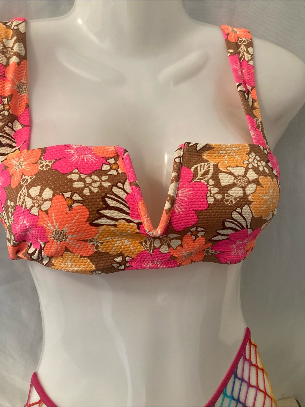 Aerie Floral Bikini Top – Medium